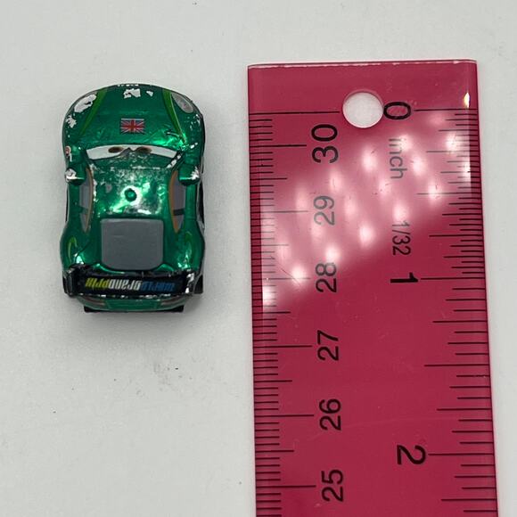 Disney Pixar Cars Micro Drifters Mini Roller Ball Racer Nigel Gearsley Green Toy - Picture 9 of 9